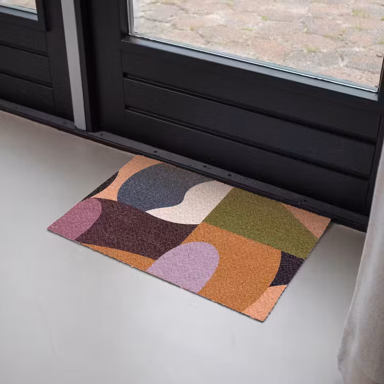 Vormen - Abstract - Kleuren - Vierkant Deurmat klein -sfeer2
