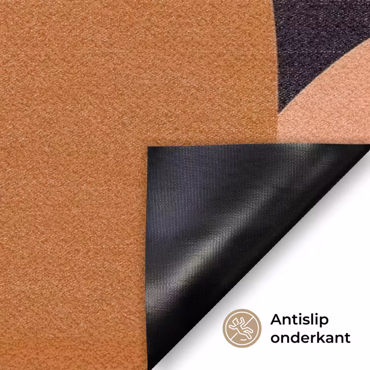 Vormen - Abstract - Kleuren - Vierkant Deurmat klein -antislip_NL
