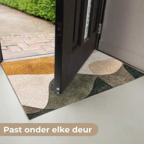 Vormen - Okergeel - Abstract Deurmat klein -USP_NL