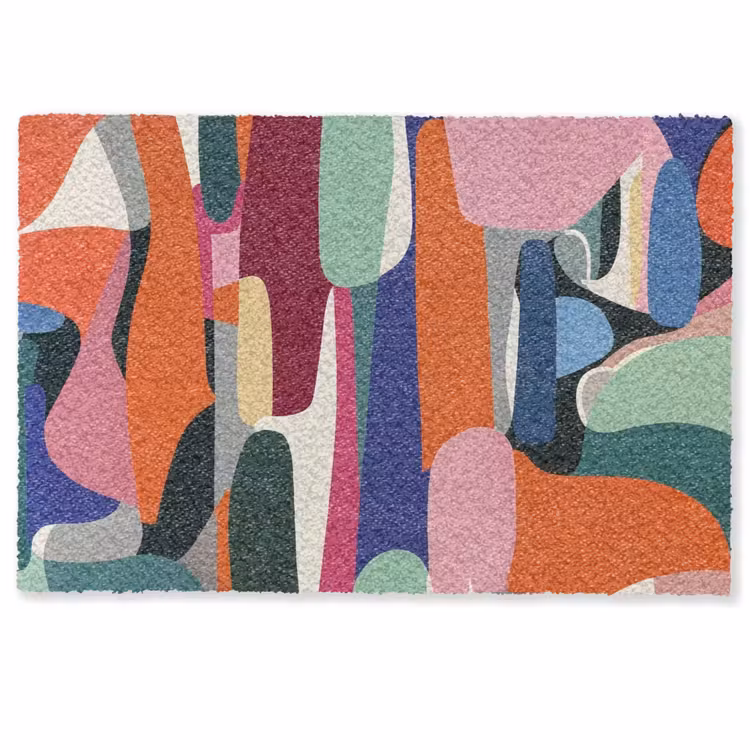 Vormen - Ritmisch - Kleuren - Abstract Deurmat klein -zkaufland3d