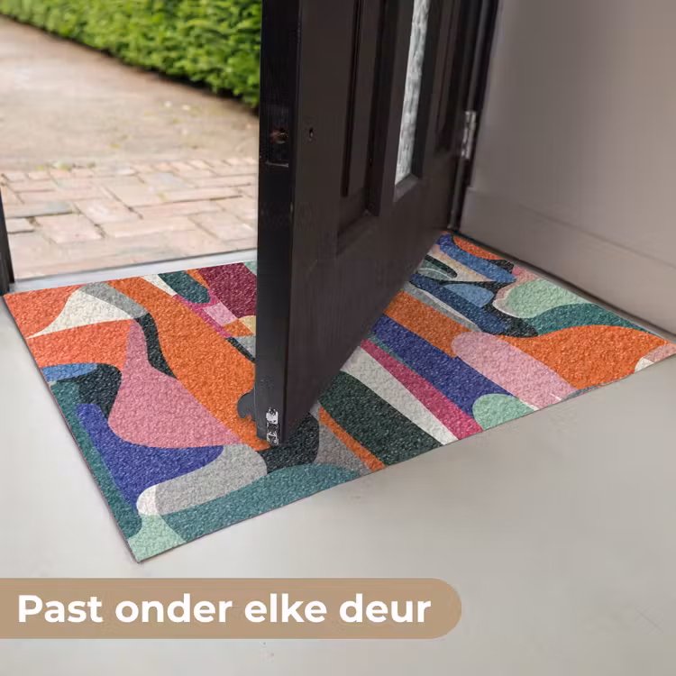 Vormen - Ritmisch - Kleuren - Abstract Deurmat klein -USP_NL