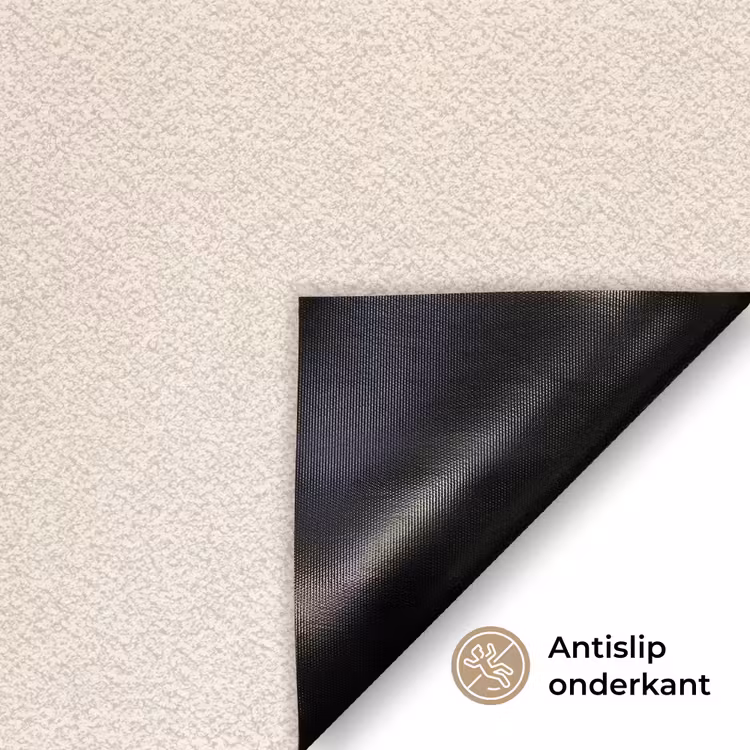 Vormen - Rond - Bladeren - Beige Deurmat klein -antislip_NL