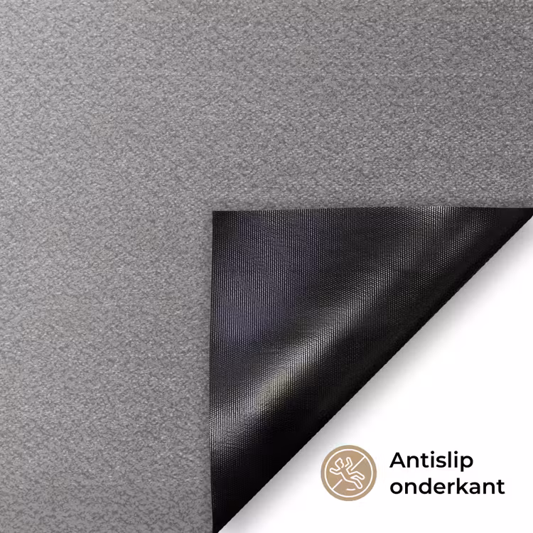 Vos - WC-ontstopper - Zwart - Wit Deurmat klein -antislip_NL