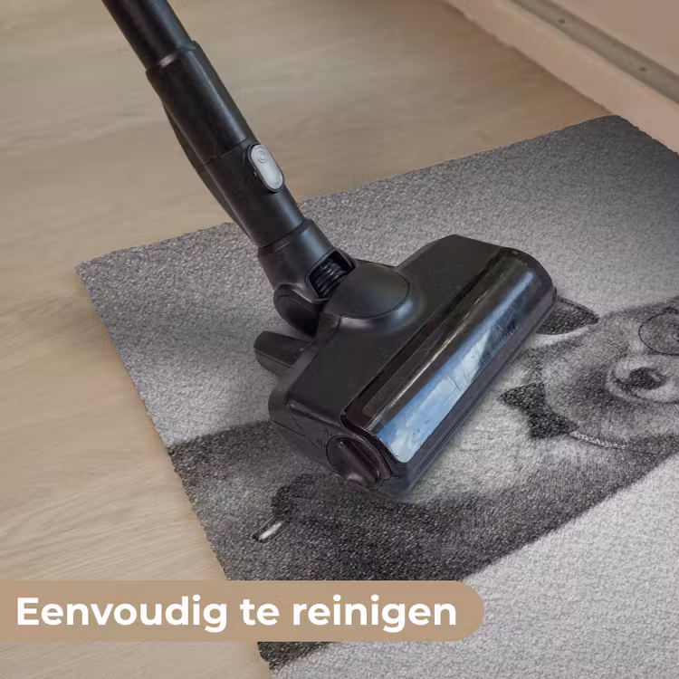 Vos - WC-ontstopper - Zwart - Wit Deurmat klein -reinigen_NL