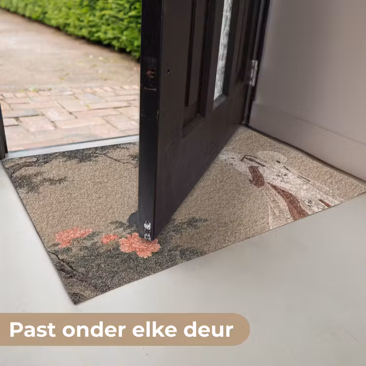 Vrouw - Azië - Kunst - Beige Deurmat klein -USP_NL