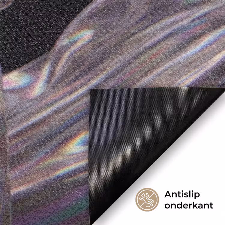 Vrouw - Bellen - Abstract - Kleurrijk Deurmat klein -antislip_NL