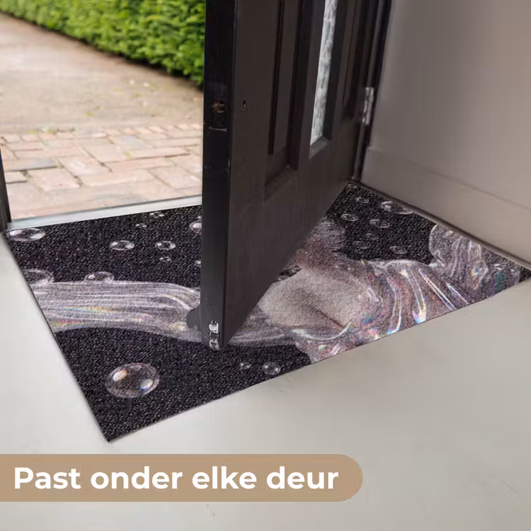 Vrouw - Bellen - Abstract - Kleurrijk Deurmat klein -USP_NL