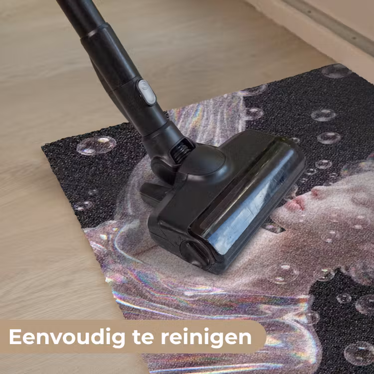 Vrouw - Bellen - Abstract - Kleurrijk Deurmat klein -reinigen_NL