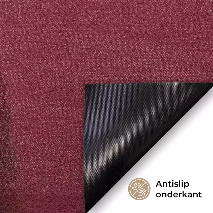 Vrouw - Bontjas - Mode - Klassiek - Rood Deurmat klein -antislip_NL
