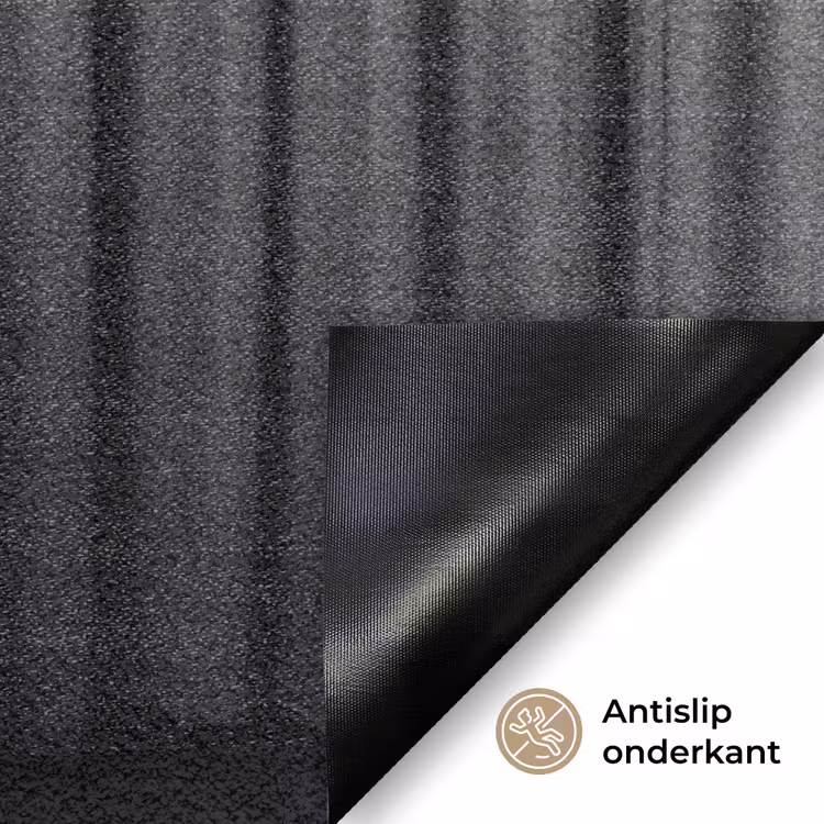 Vrouw - Bubbels - Zwart - Wit Deurmat klein -antislip_NL