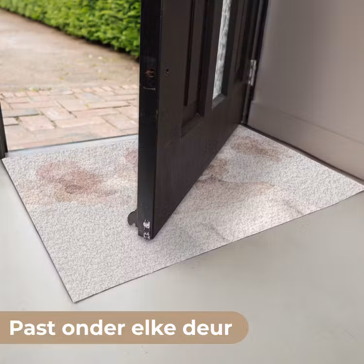 Vrouw - Cirkels - Beige Deurmat klein -USP_NL