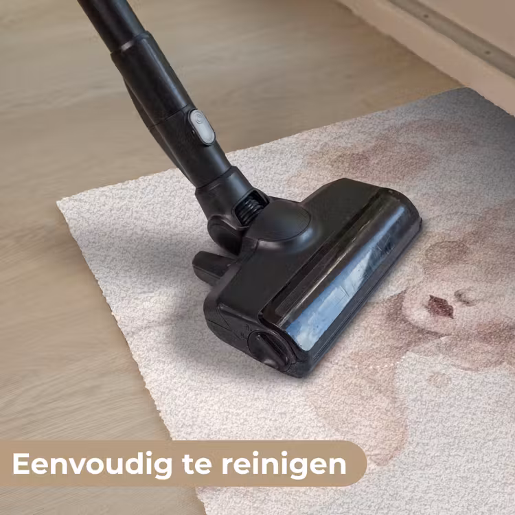 Vrouw - Cirkels - Beige Deurmat klein -reinigen_NL
