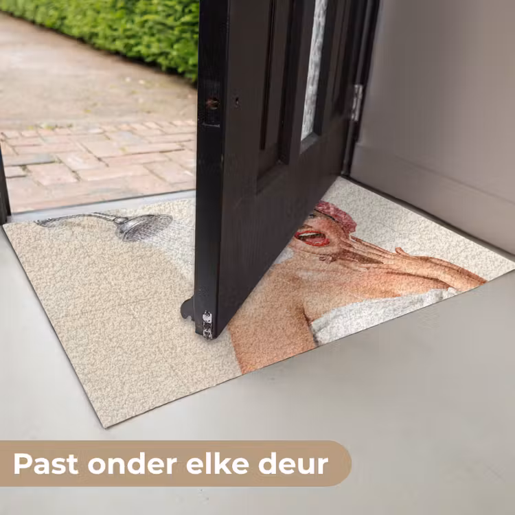 Vrouw - Douche - Roze Deurmat klein -USP_NL