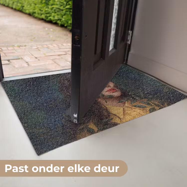 Vrouw - Insecten - Natuur - Portret - Groen Deurmat klein -USP_NL