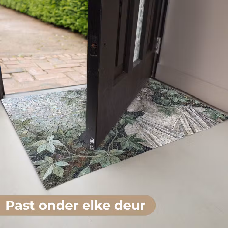 Vrouw - Klassiek - Mozaiëk - Natuur - Groen Deurmat klein -USP_NL