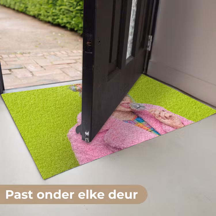 Vrouw - Kleurrijk haar - Pop art - Modern - Levendig Deurmat klein -USP_NL
