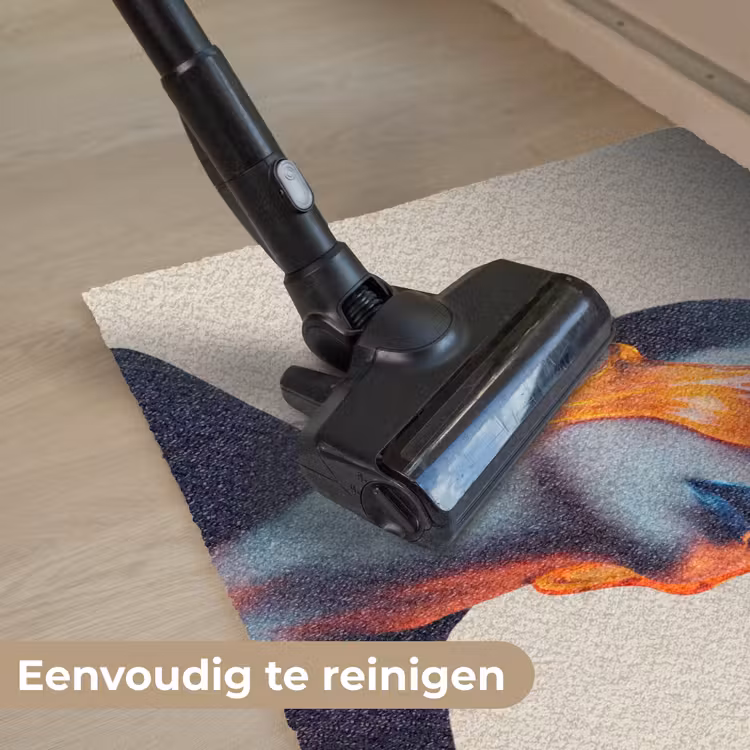 Vrouw - Oranje - Abstract - Modern - Kleurrijk Deurmat klein -reinigen_NL