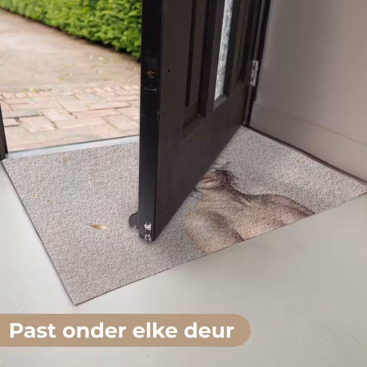 Vrouw - Pioenroos - Wit Deurmat klein -USP_NL