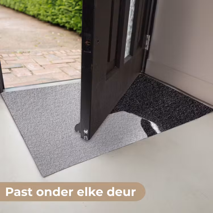 Vrouw - Profiel - Mensen - Zwart-wit Deurmat klein -USP_NL