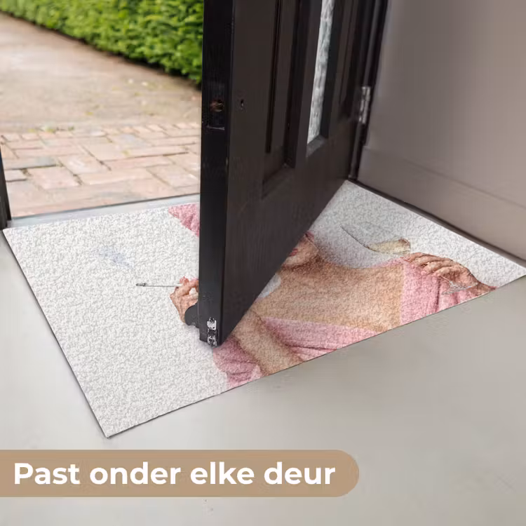 Vrouw - Roze - Wijn - Zonnebril Deurmat klein -USP_NL