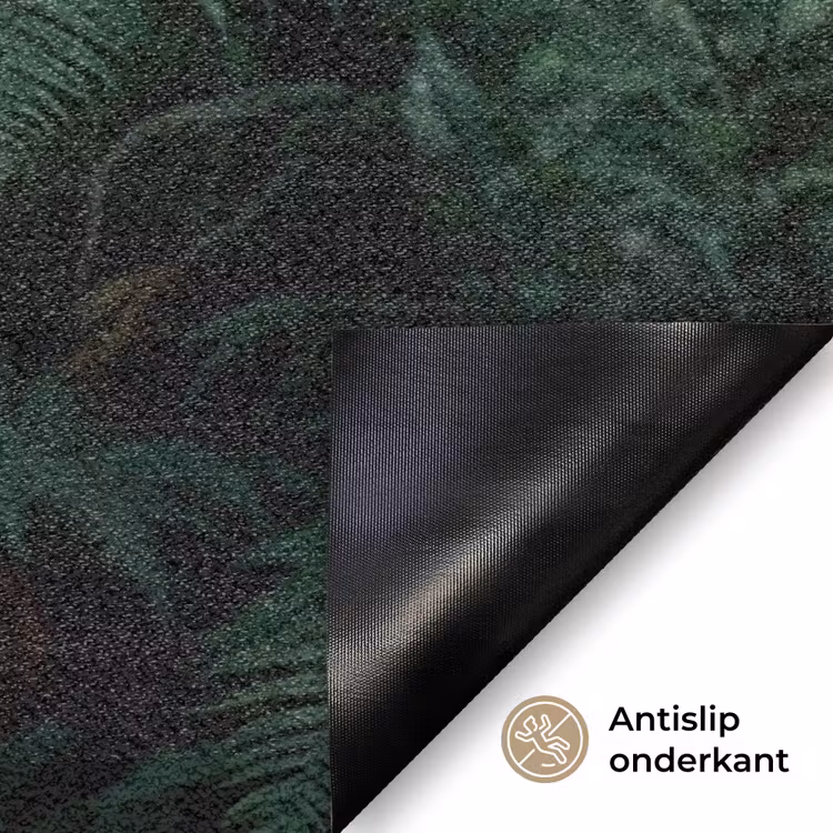 Vrouw - Slang - Natuur - Mystiek - Groen Deurmat klein -antislip_NL