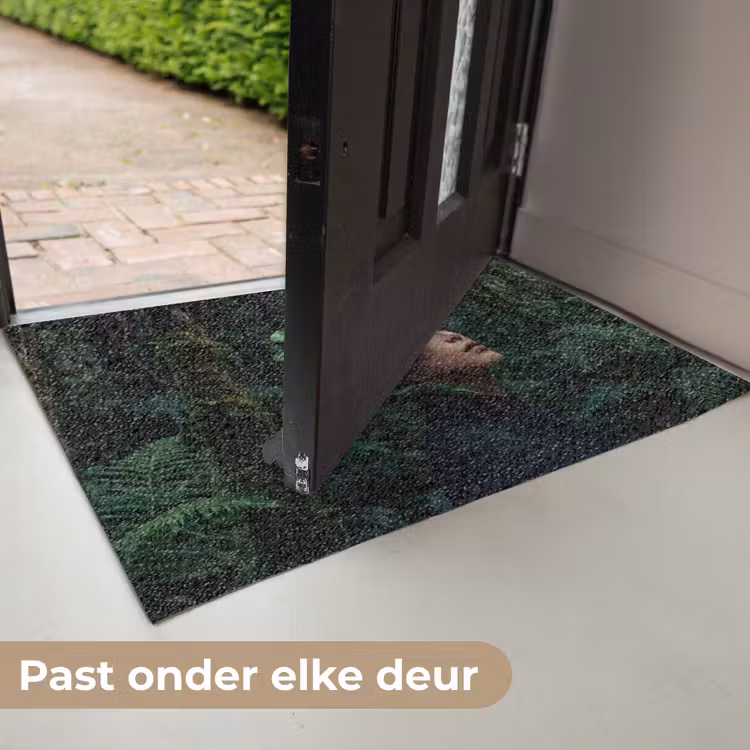 Vrouw - Slang - Natuur - Mystiek - Groen Deurmat klein -USP_NL