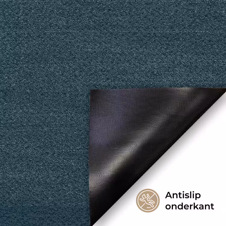 Vrouw - Vlinder - Bril - Blauw - Modern - Portret Deurmat klein -antislip_NL
