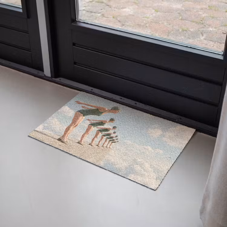 Deurmat - Vrouwen - Duikhouding - Wolken - Vrouwen - Duikhouding - Wolken Deurmat klein