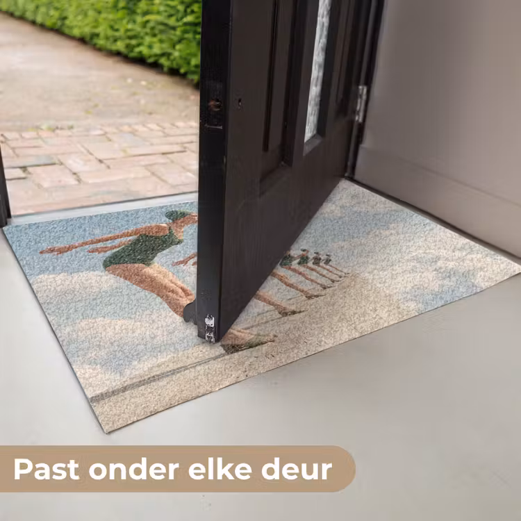Deurmat - Vrouwen - Duikhouding - Wolken - Vrouwen - Duikhouding - Wolken Deurmat klein