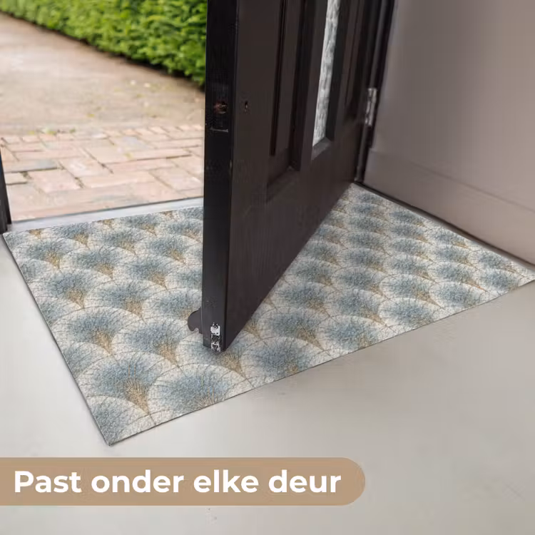 Waaier - Klassiek - Blauw Deurmat klein 898 -USP_NL