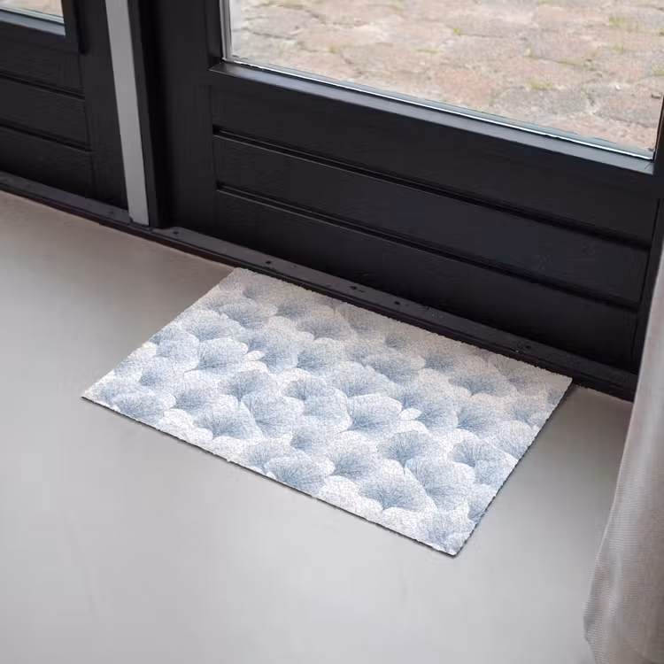 Waaier - Modern - Blauw Deurmat klein 898 -sfeer2