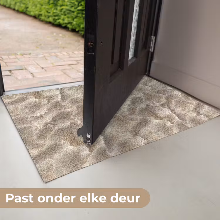 Waaierstructuren - Beige - Vezeltextuur Deurmat klein 898 -USP_NL