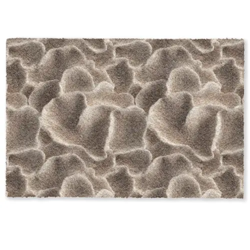 Waaiervorm - Beige - Vezel textuur Deurmat klein 898 -zkaufland3d