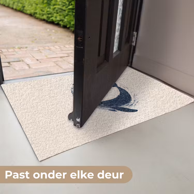Walvissen - Spetters - Cirkel - Donkerblauw Deurmat klein -USP_NL