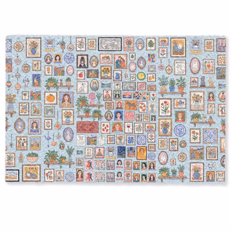 Wanddecoratie - Collectie - Huis - Illustratief - Kleurrijk Deurmat klein -zkaufland3d