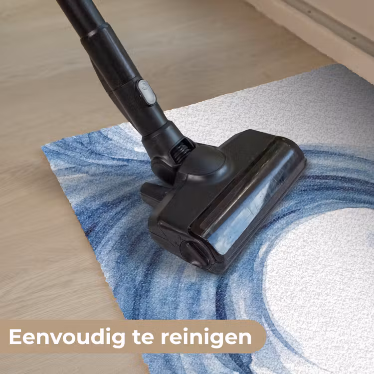 Water - Beweging - Natuur - Modern - Blauw Deurmat klein -reinigen_NL