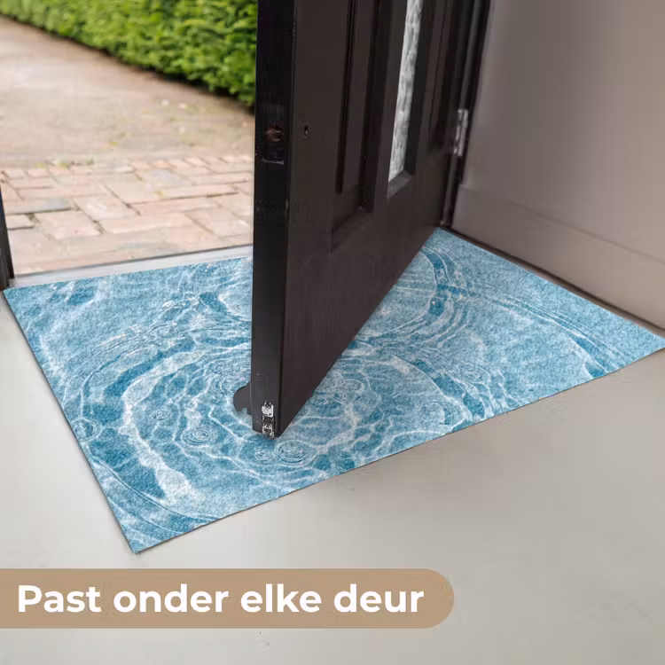 Water - Blauw - bubbels Deurmat klein -USP_NL