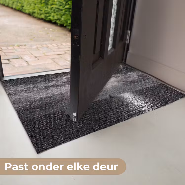Water - Boot - Lucht - Natuur - Zwart-wit Deurmat klein -USP_NL
