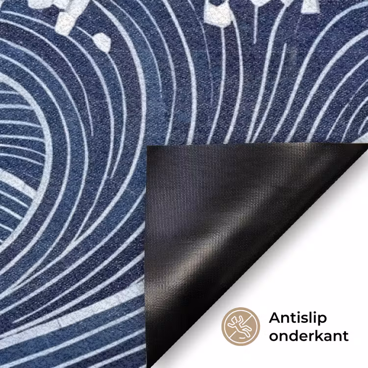 Water - Mozaïek - Landschap - Modern - Blauw Deurmat klein -antislip_NL