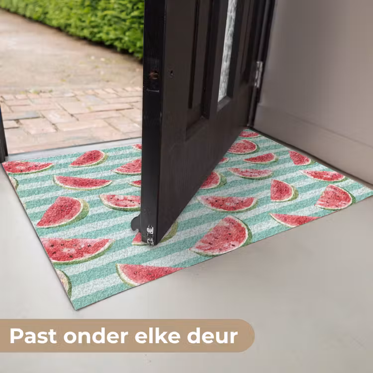 Watermeloen - Strepen - Groen Deurmat klein 898 -USP_NL