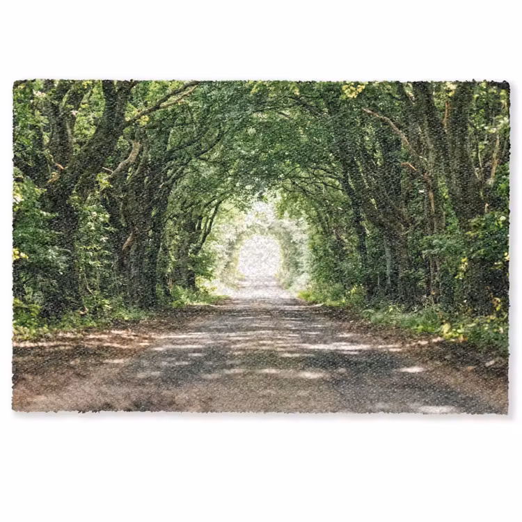 Weg - Bomen - Natuur - Groen Deurmat klein -zkaufland3d