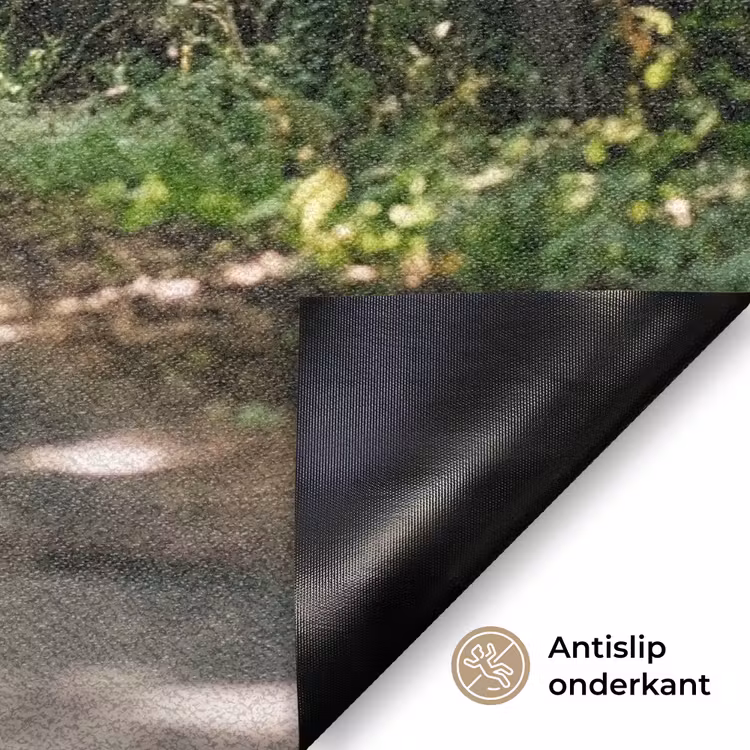 Weg - Bomen - Natuur - Groen Deurmat klein -antislip_NL
