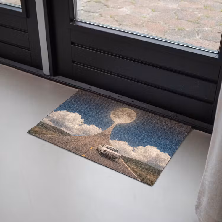 Deurmat - Weg - Maan - Nacht - Weg - Maan - Nacht Deurmat klein