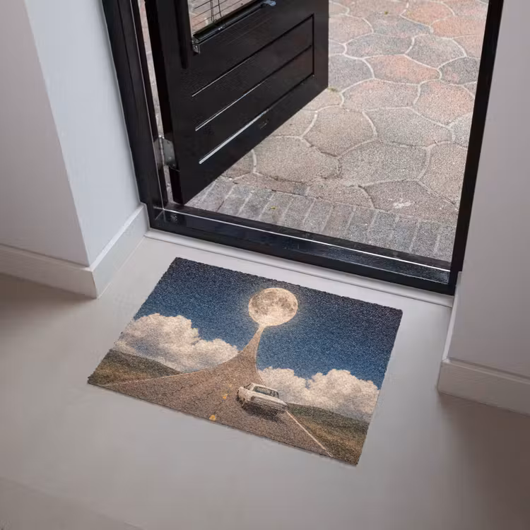 Deurmat - Weg - Maan - Nacht - Weg - Maan - Nacht Deurmat klein