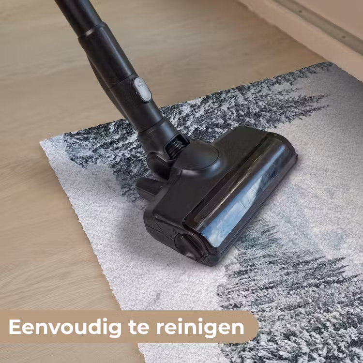 Weg - Sneeuw - Naaldbos - Winter - Avontuurlijk Deurmat klein -reinigen_NL