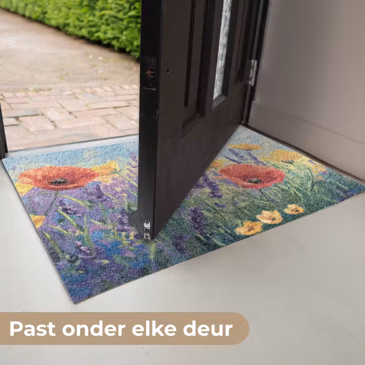 Weide - Bloemen - Kleurrijk Deurmat klein -USP_NL