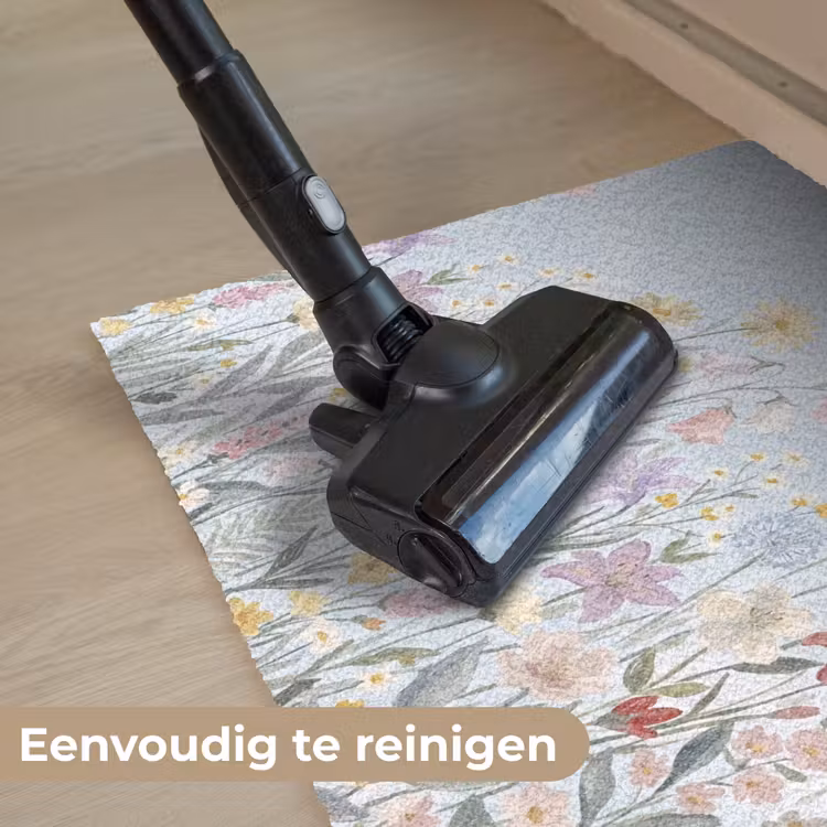 Weidebloemen - Illustratie - Kleurrijk Deurmat klein -reinigen_NL