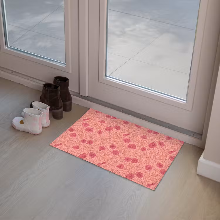 Weidebloemen - Romantisch - Roze Deurmat klein 898 -sfeer3