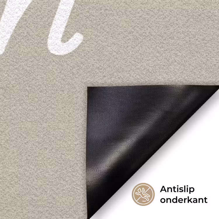 Welkom - Beige Deurmat klein -antislip_NL