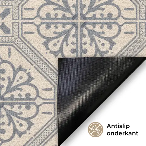 Welkom - Klassiek - Grijs Deurmat klein -antislip_NL